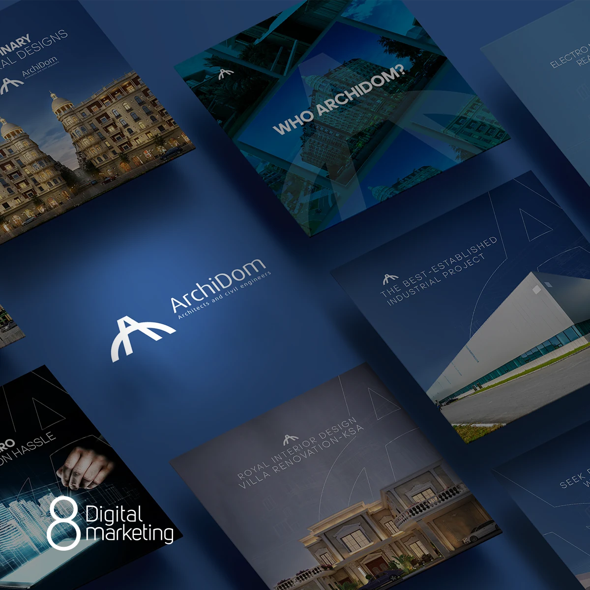 Archidom — Social Media project by 8 Digital Marketing Agency