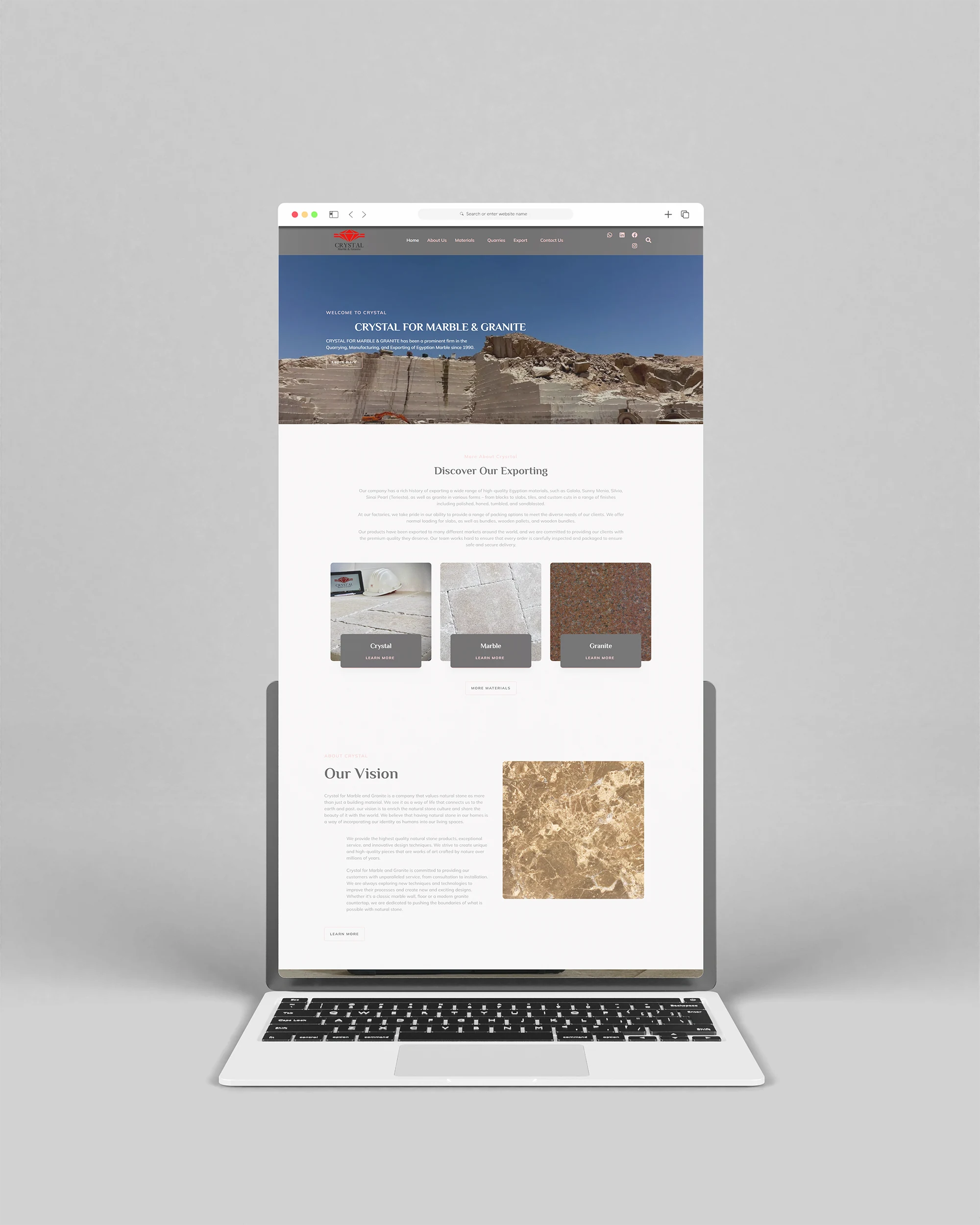 Crystal Website project image 2 by 8 Digital