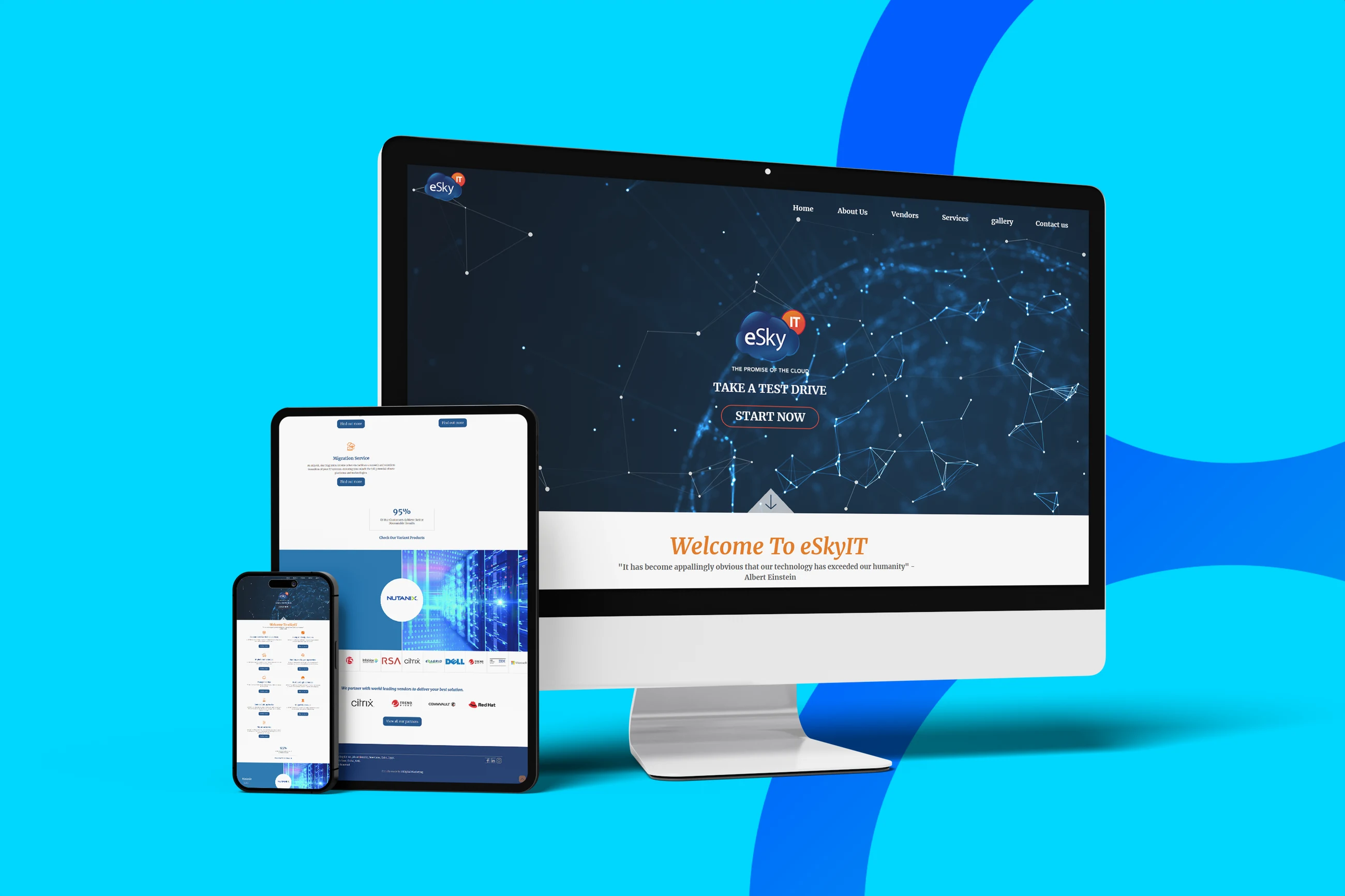 Esky IT Website project image 1 by 8 Digital