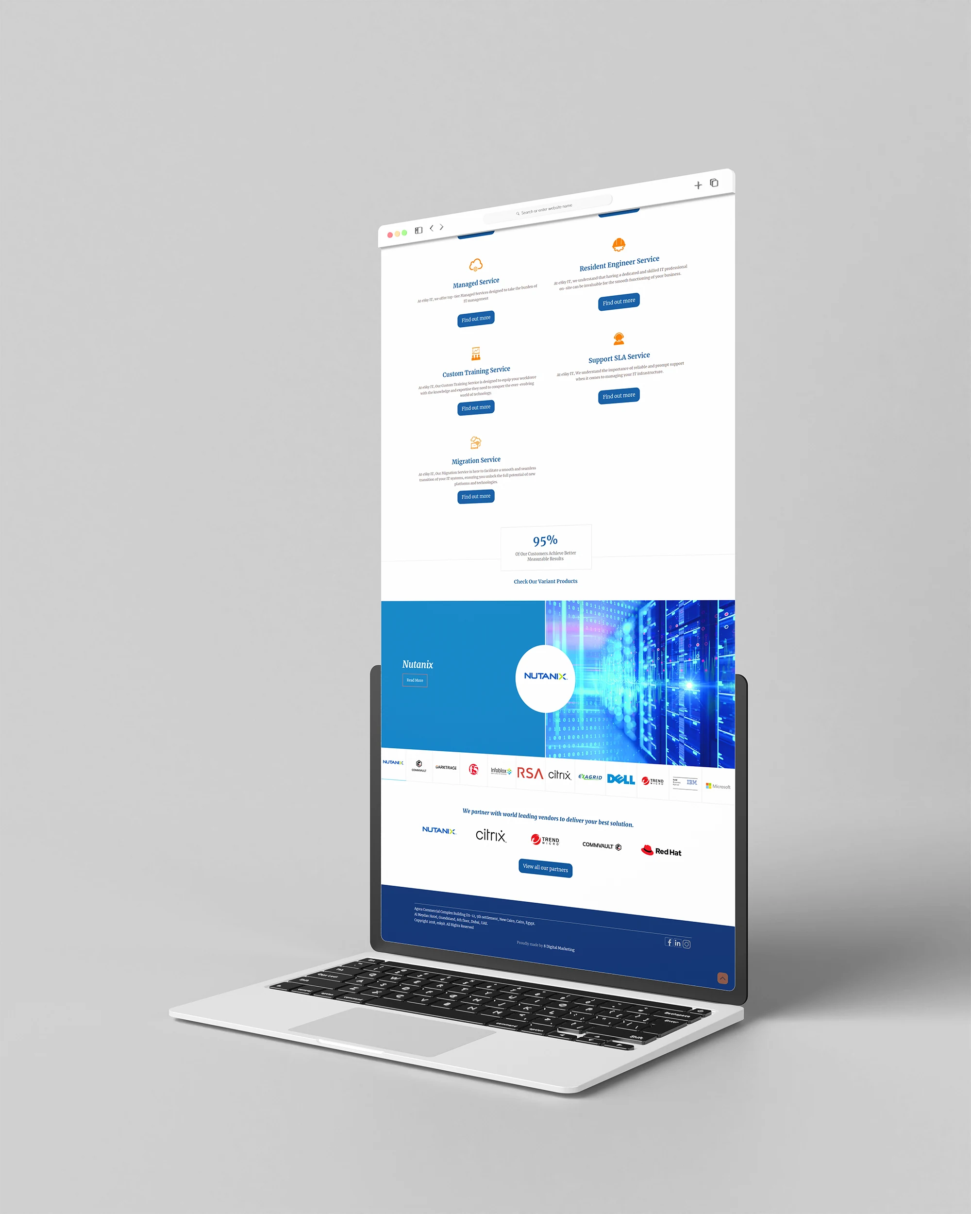 Esky IT Website project image 3 by 8 Digital