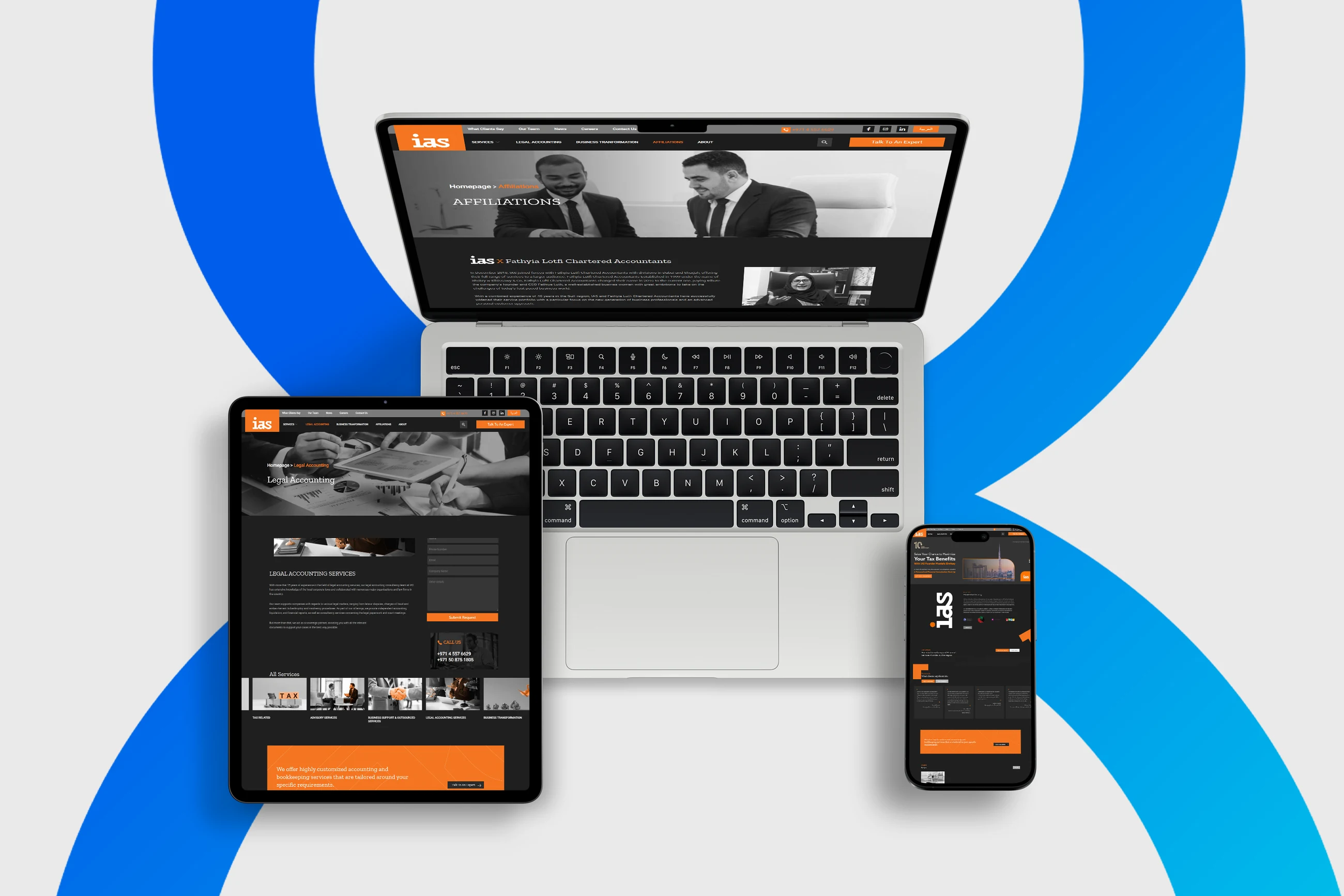 IAS Website project image 1 by 8 Digital