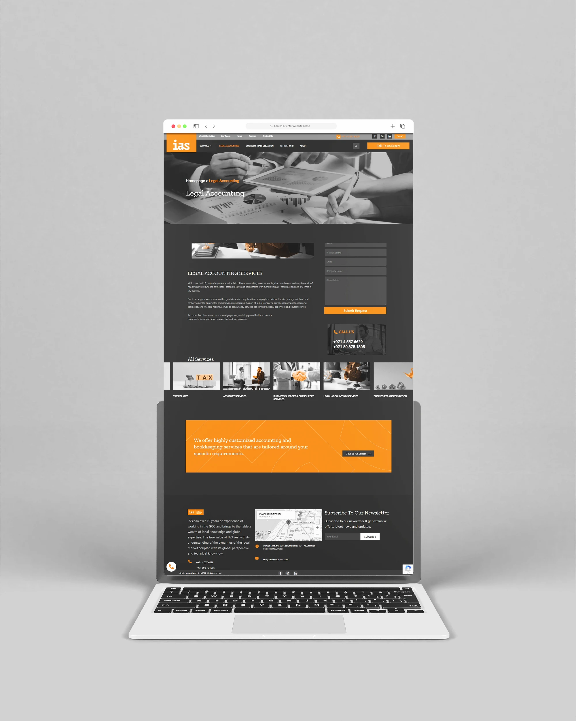 IAS Website project image 2 by 8 Digital