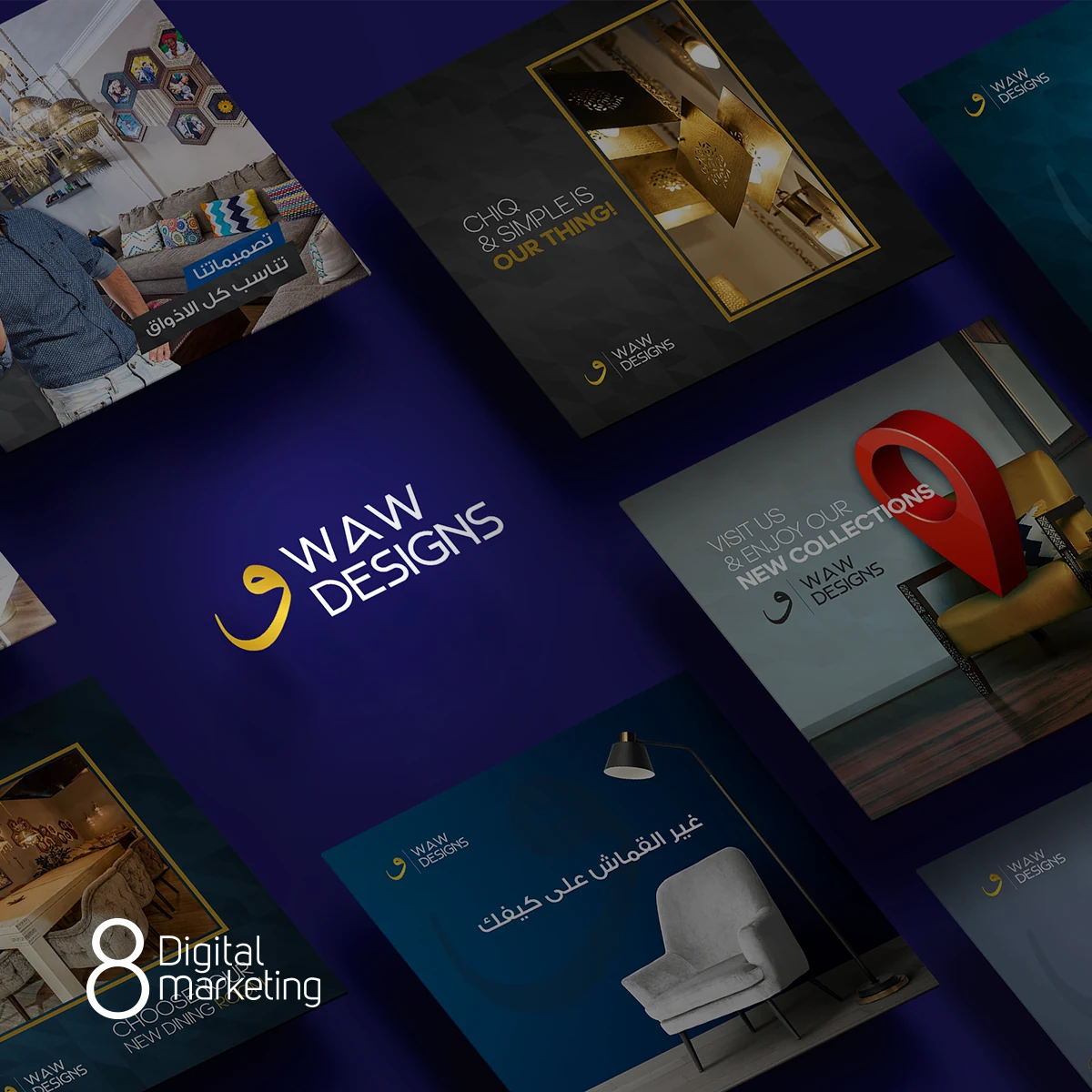 WAW — Social Media project by 8 Digital Marketing Agency