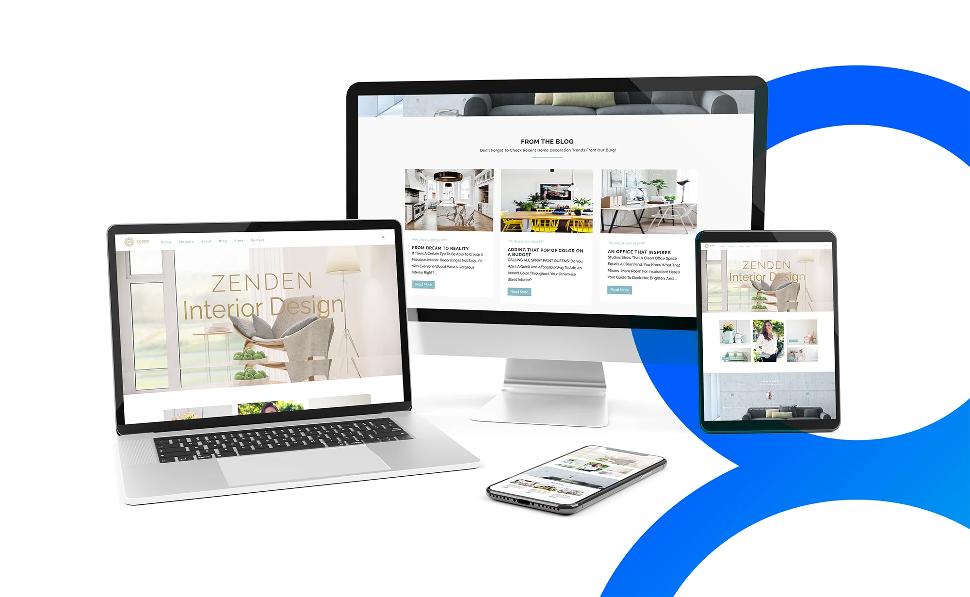 Zendendesigns Website — Website Design project by 8 Digital Marketing Agency